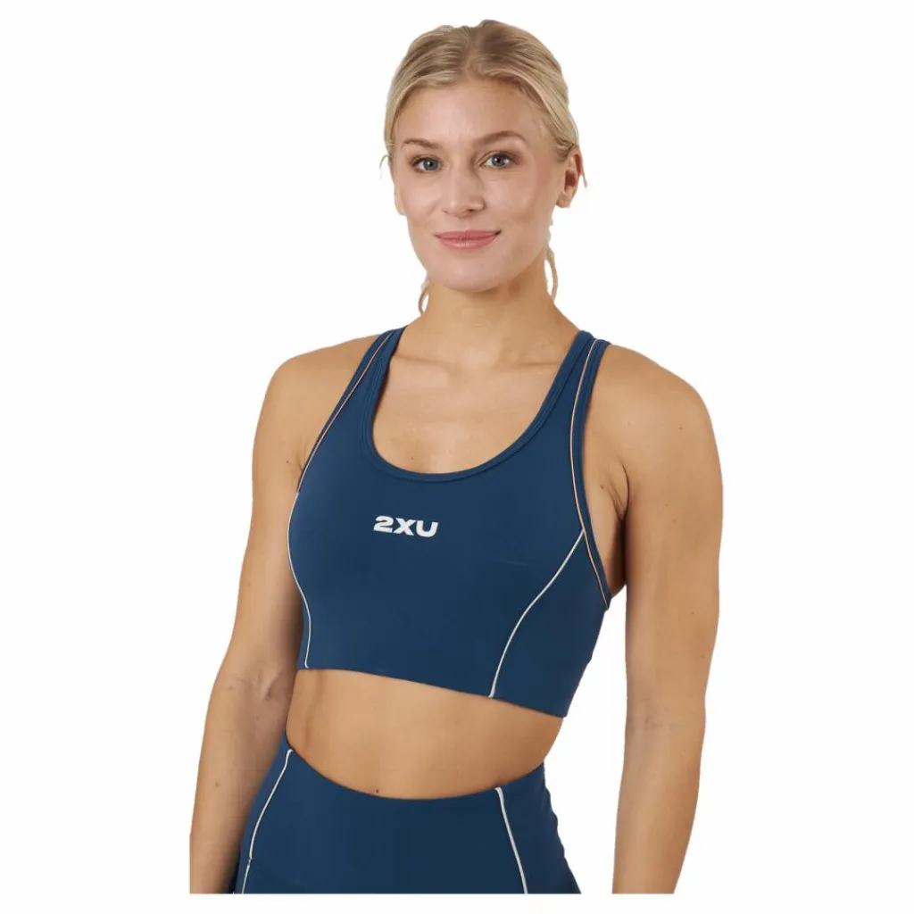 2XU Form Swift Crop Moonlight/off White* Sport-Bh:Ar|Träning