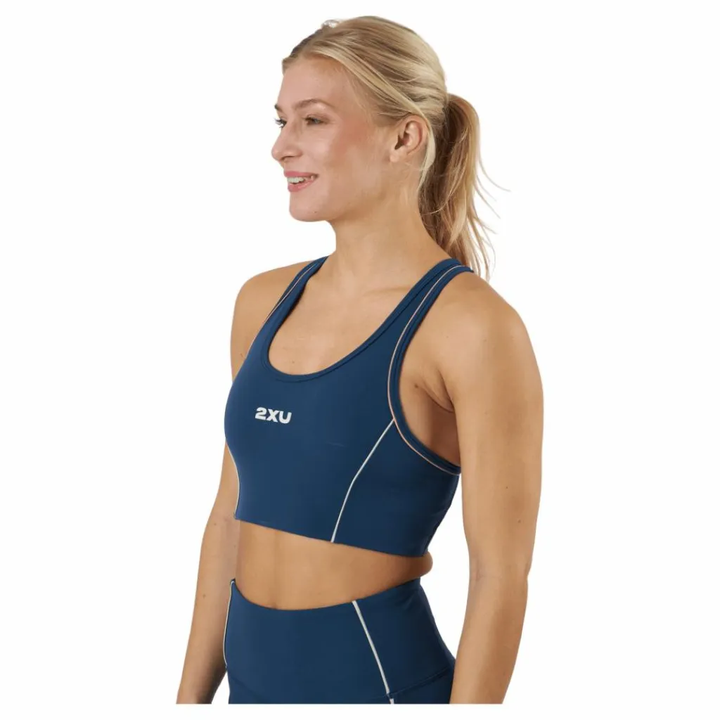 2XU Form Swift Crop Moonlight/off White* Sport-Bh:Ar|Träning