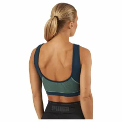 Puma Formknit Seamless Fashion Bra Dark Night-fizzy Lime* Sport-Bh:Ar|Träning
