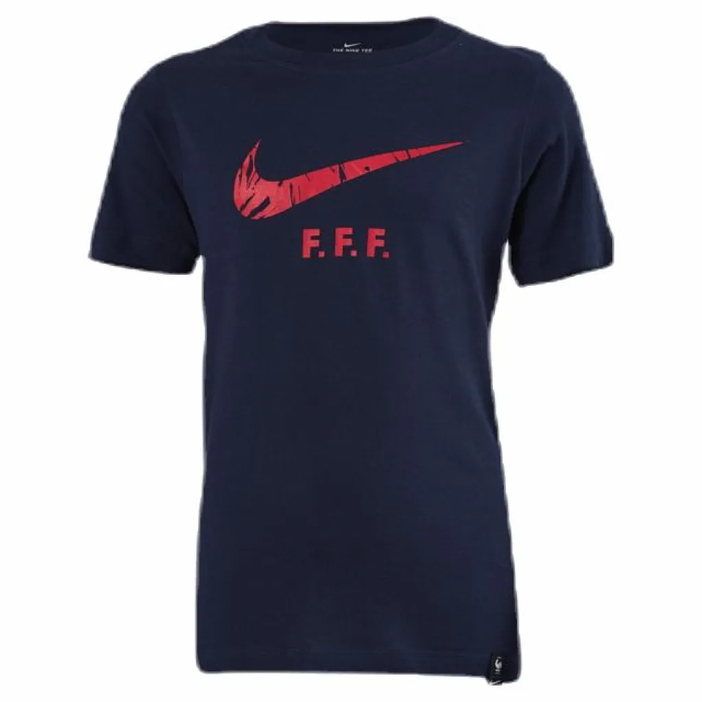 Nike France Tee TR Ground Junior Blue*Barn Fotboll|T-Shirts