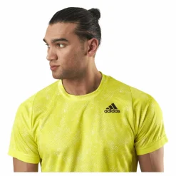 adidas Tennis Freelift T-Shirt Primeblue Heat Yellow* Racketsporter|T-Shirts