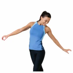 Wyte Freja Tank Top Blue* Linnen|Löpning