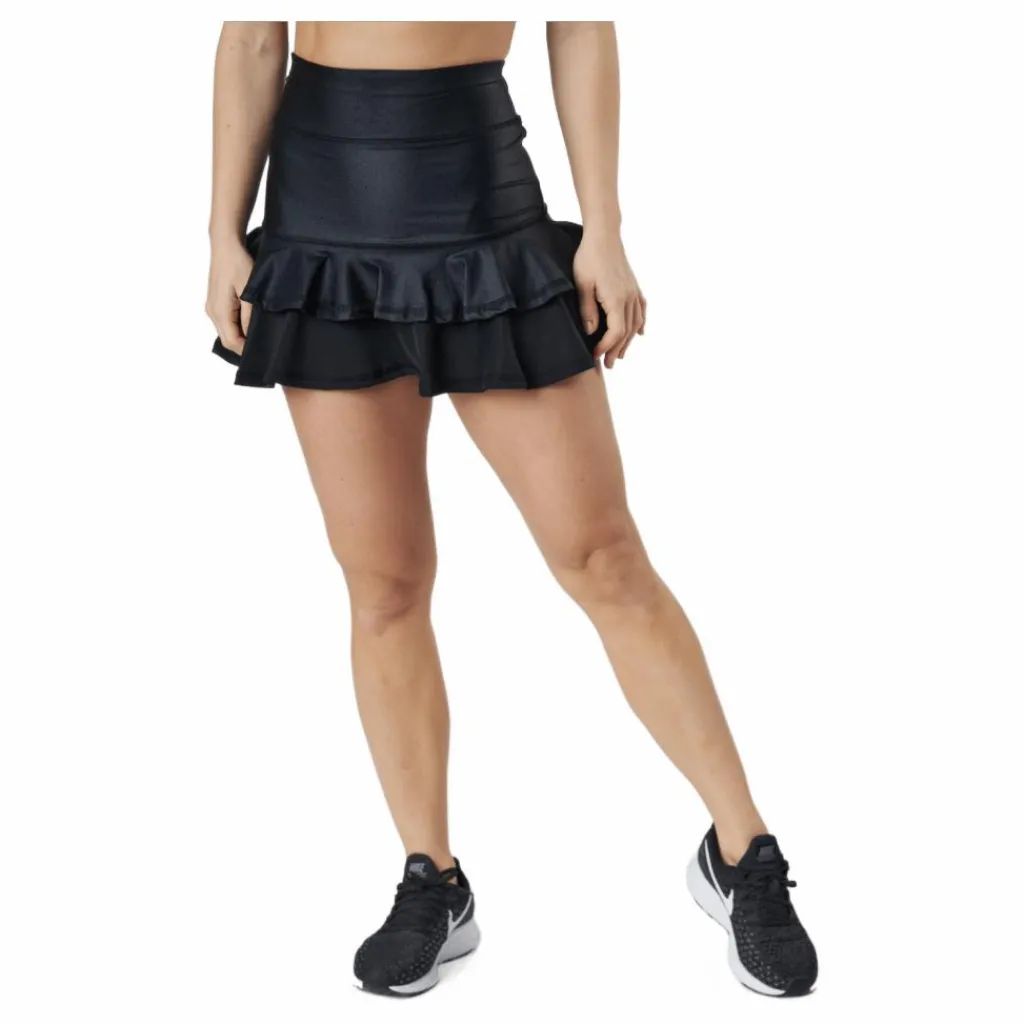 BOW19 Frida Frill Skirt Black* Racketsporter