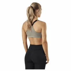 Stay in place Front Zip Sports Bra Green* Sport-Bh:Ar|Löpning