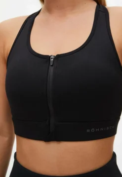 Röhnisch Front Zip Sportsbra Black* Träning|Sport-Bh:Ar