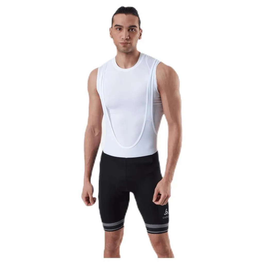 Odlo Fujin Tights Short Suspenders Bib White/Black* Cykling|Tights