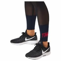Tommy Hilfiger Sport Full Length Mesh InsertLegging Blue/Red* Tights|Träning