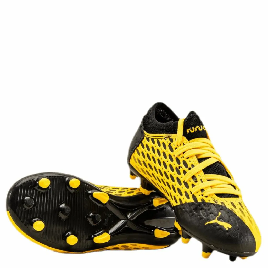Puma Future 5.4 FG/AG Junior Black/Yellow*Barn Fotboll|Fotbollsskor
