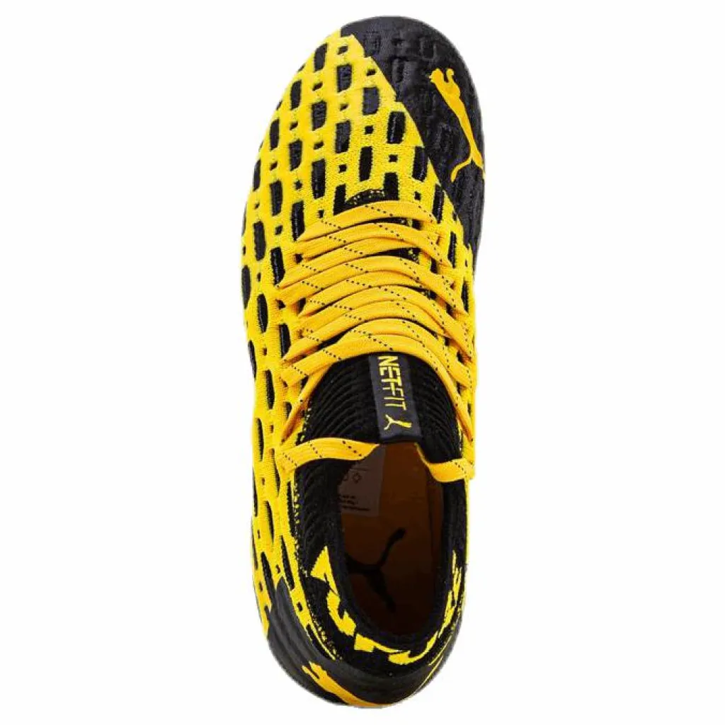 Puma Future 5.1 Netfit FG/AG Junior Black/Yellow*Barn Fotboll|Fotbollsskor