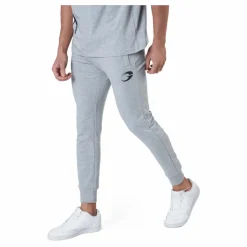 GASP Tapered Joggers Light Grey Melange* Byxor|Träning