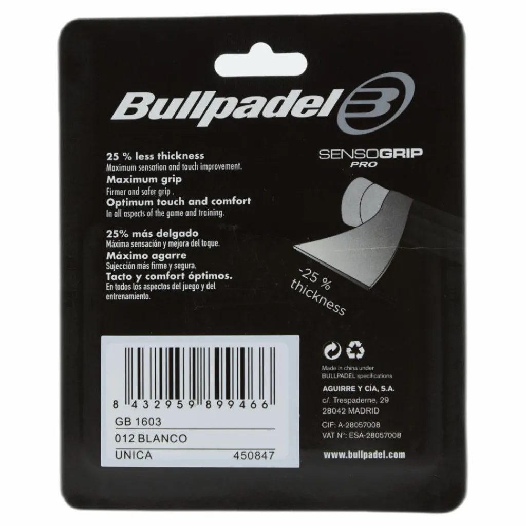 Bullpadel Gb1603 White* Racket Och Bollar|Racketsporter