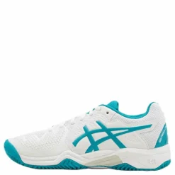 ASICS Gel-Resolution 8 Clay GS White/Turquoise* Racketsporter