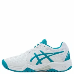 ASICS Gel-Resolution 8 GS White/Turquoise* Racketsporter