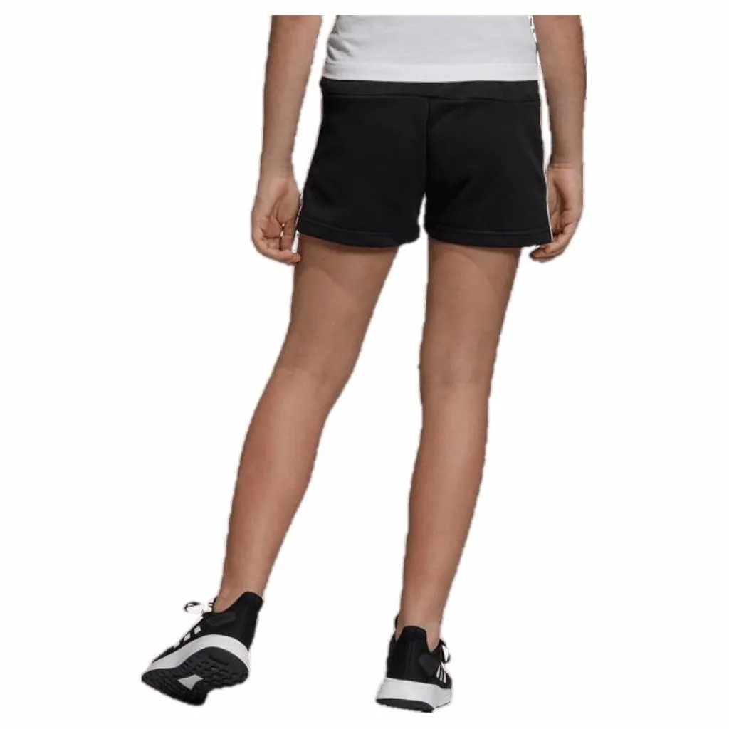 adidas Girls 3 Stripe Shorts White/Black*Barn Träning|Shorts
