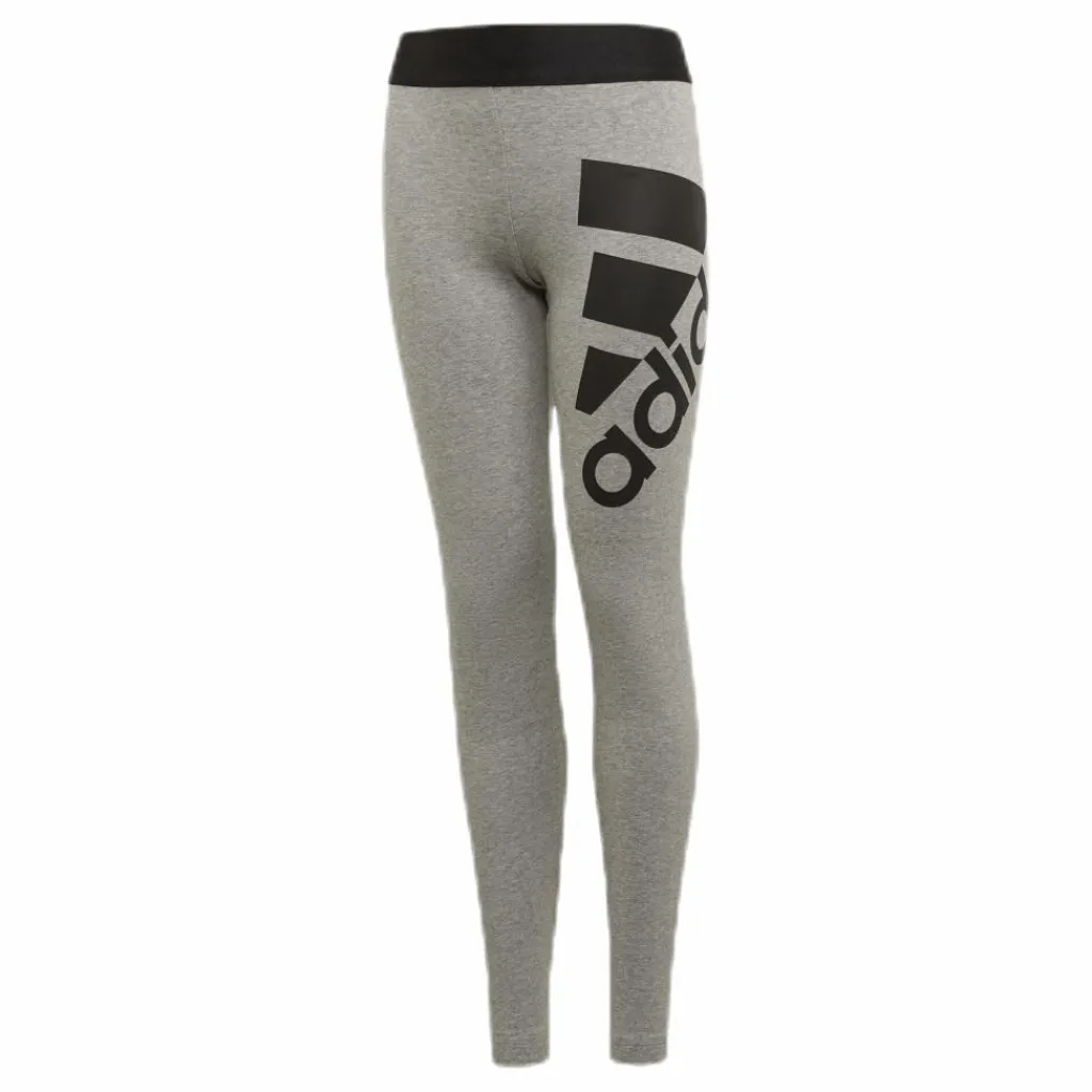 adidas Girls Bos Big Logo Black/Grey*Barn Tights|Träning