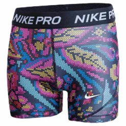 Nike Girls Boy Short Print Femme Black*Barn Träning|Shorts