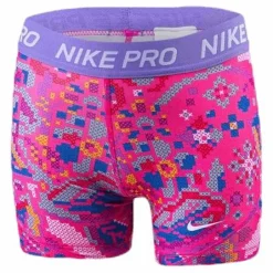 Nike Girls Boy Short Print Femme Pink*Barn Träning|Shorts