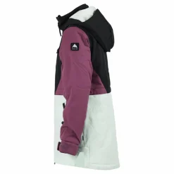 Burton Girls' Khione 2l Jacket True Black/vivid Viola/jewel G*Barn Alpint|Jackor