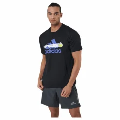 adidas Tennis Graphic Logo T-Shirt Black* Racketsporter