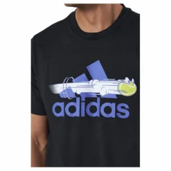 adidas Tennis Graphic Logo T-Shirt Black* Racketsporter