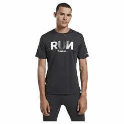 Reebok Graphic Tee Black* T-Shirts|Löpning