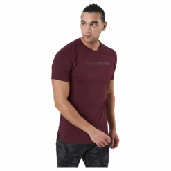 Better Bodies Gym Tapered Tee Maroon* T-Shirts|Träning
