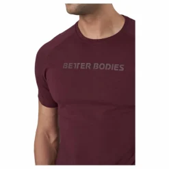 Better Bodies Gym Tapered Tee Maroon* T-Shirts|Träning
