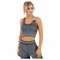 BLACC Halley Seamless Bra Black/Grey* Löpning|Träning