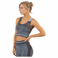 BLACC Halley Seamless Bra Black/Grey* Löpning|Träning