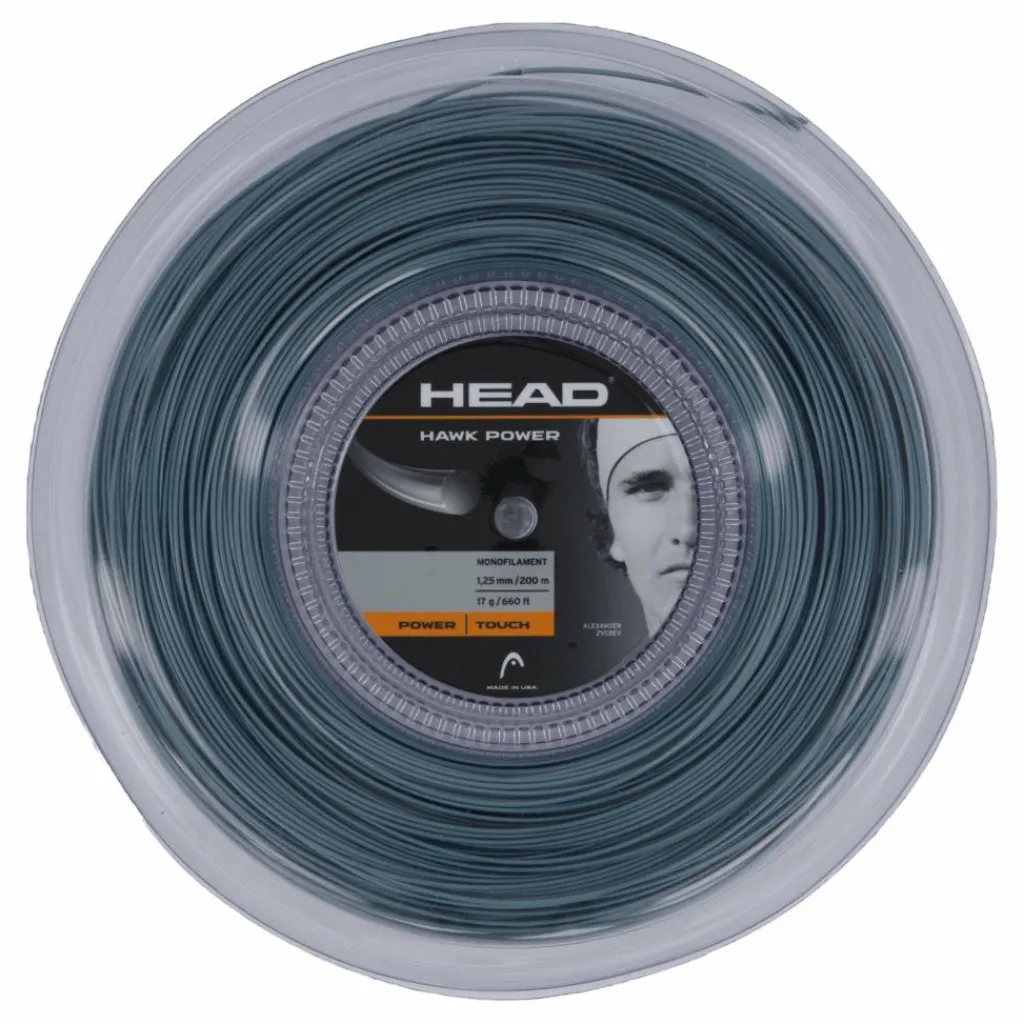Head Hawk Power Reel 200m Gauge 17 Petrol* Racketsporter