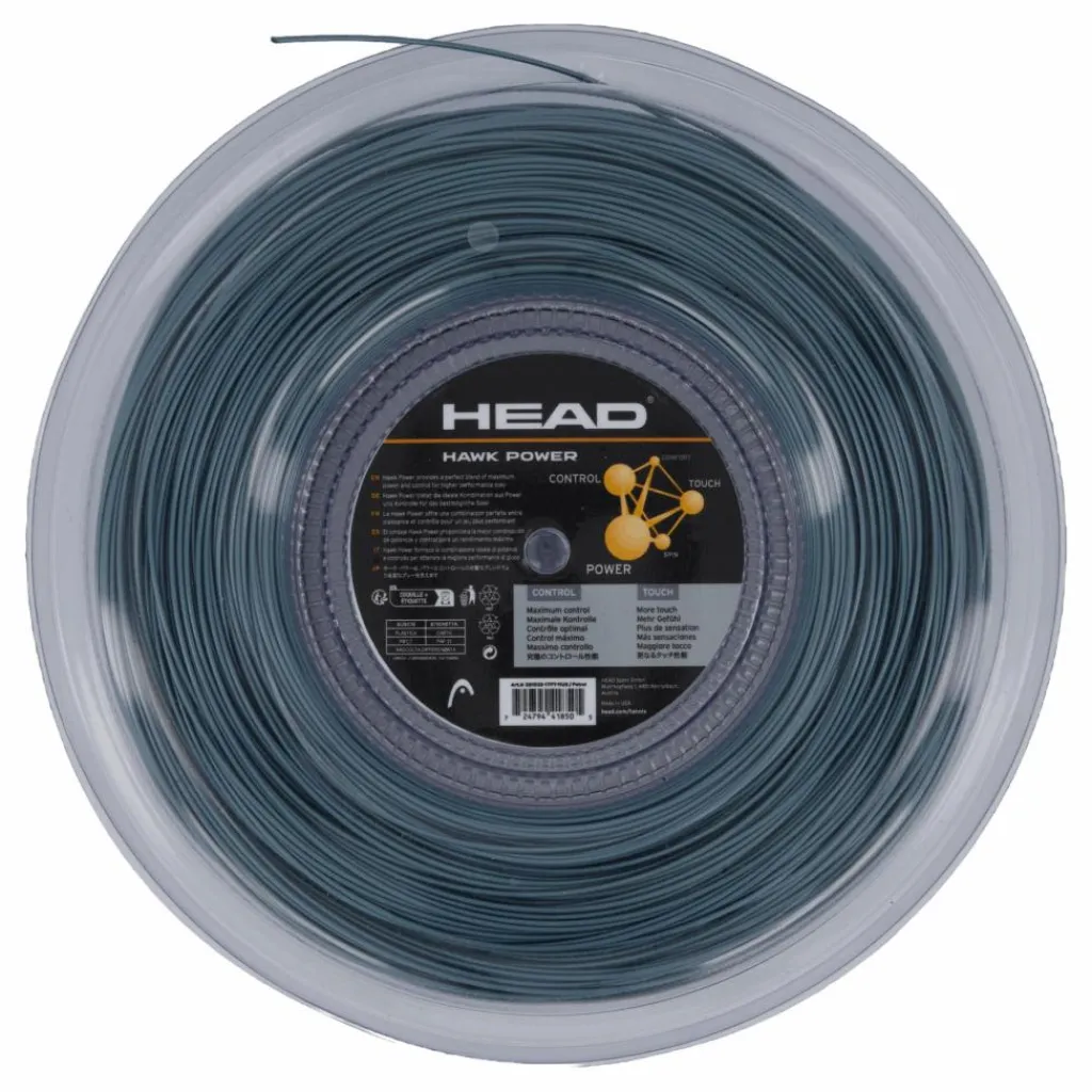 Head Hawk Power Reel 200m Gauge 17 Petrol* Racketsporter