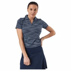 Puma Golf Heather Slub Polo Blue* Golf|T-Shirts