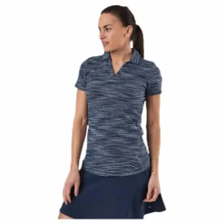 Puma Golf Heather Slub Polo Blue* Golf|T-Shirts