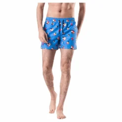 Happy Socks Hibiscus Swim Shorts Blue* Simning|Badkläder
