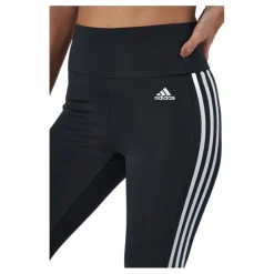 adidas High Rise 3-Stripes 3/4 Sport Tights Black / White* Tights|Träning