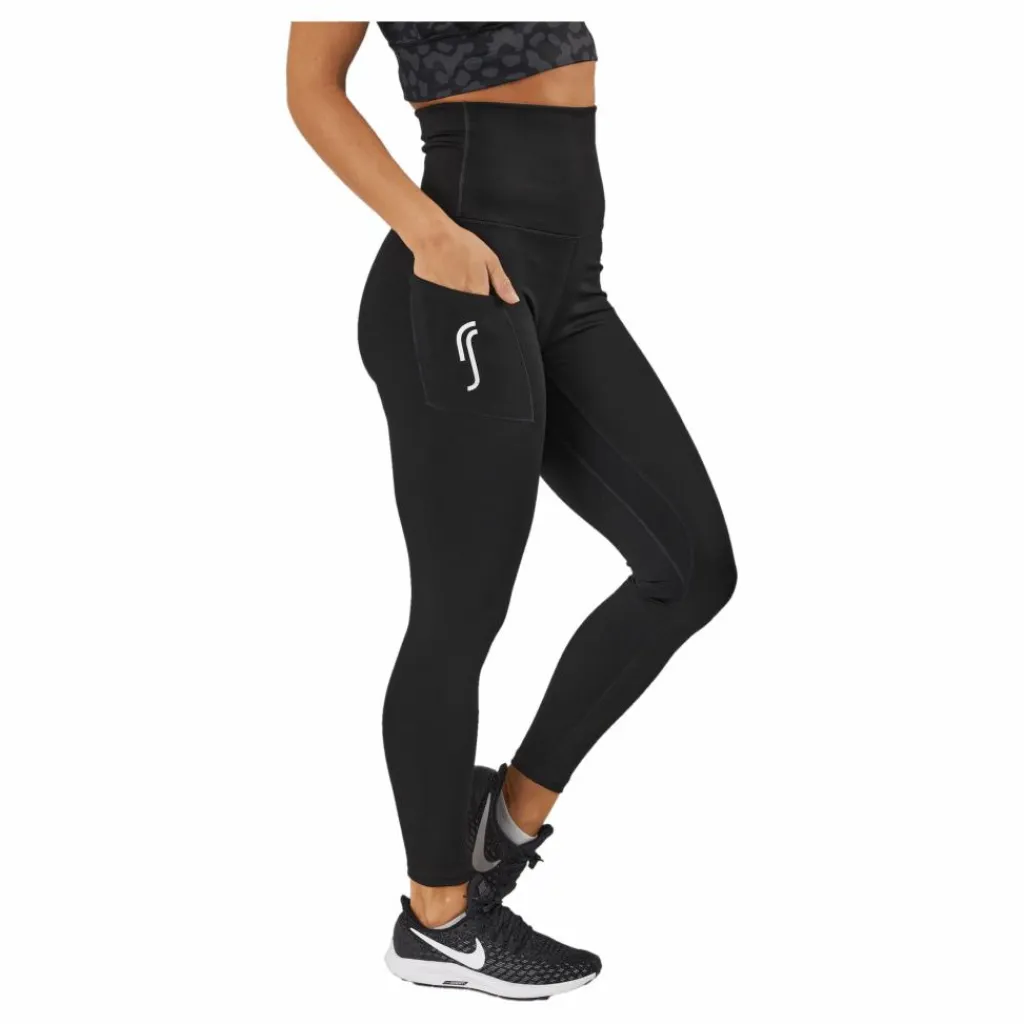 RS High Waist Tights - Side Pocke Black* Racketsporter|Tights