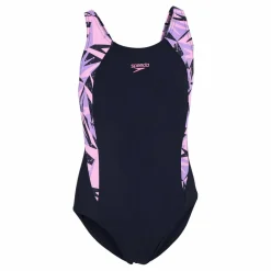 Speedo Hyperboom Splice Muscleback Navy/pink*Barn Simning|Badkläder