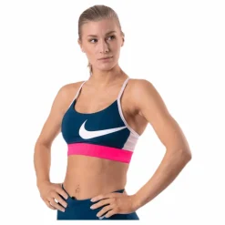 Nike Icon Clash Light Bra Blue/Pink* Sport-Bh:Ar|Träning