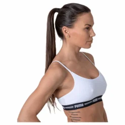 Puma Iconic Casual Bralette White* Träning|Sport-Bh:Ar