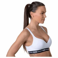 Puma Iconic Padded Top White* Löpning|Sport-Bh:Ar
