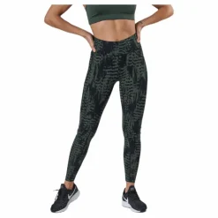 Casall Iconic Printed 7/8 Tights Green* Tights|Träning