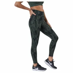 Casall Iconic Printed 7/8 Tights Green* Tights|Träning