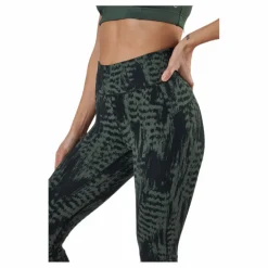 Casall Iconic Printed 7/8 Tights Green* Tights|Träning