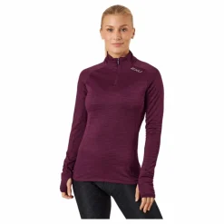 2XU Ignition 1/4 Zip Beet/silver Reflective* Löpning|Träning