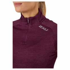 2XU Ignition 1/4 Zip Beet/silver Reflective* Löpning|Träning