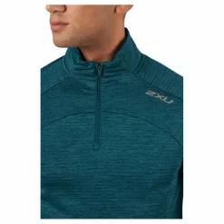 2XU Ignition 1/4 Zip Deep Jade/silver Reflective* Löpning|Träning