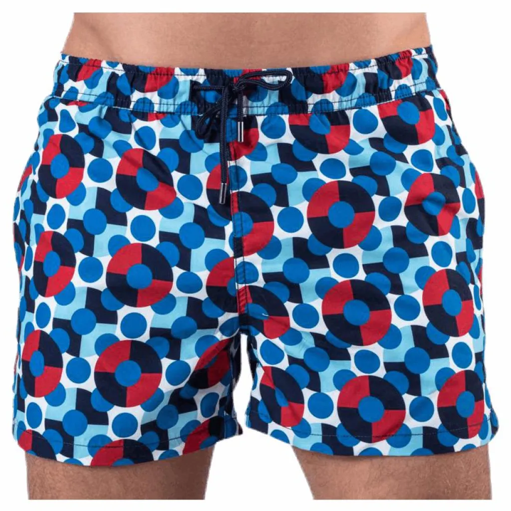 Happy Socks Illusion Dot Swim Shorts Blue* Simning|Badkläder