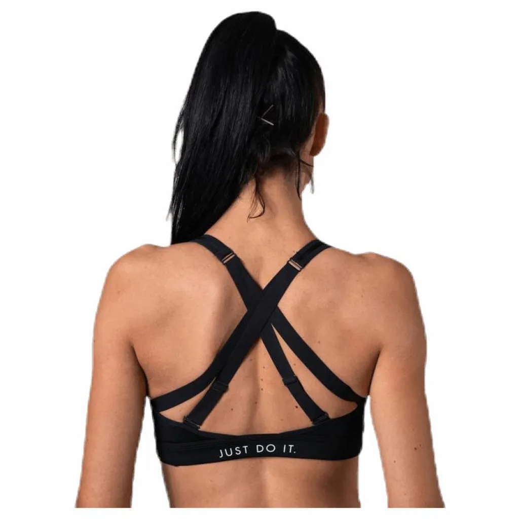 Nike Impact Strappy Bra Grx White/Black* Sport-Bh:Ar|Träning