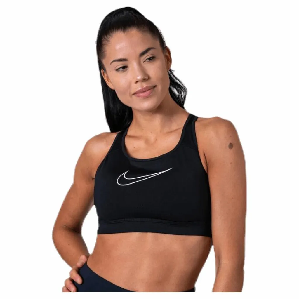 Nike Impact Strappy Bra Grx White/Black* Sport-Bh:Ar|Träning