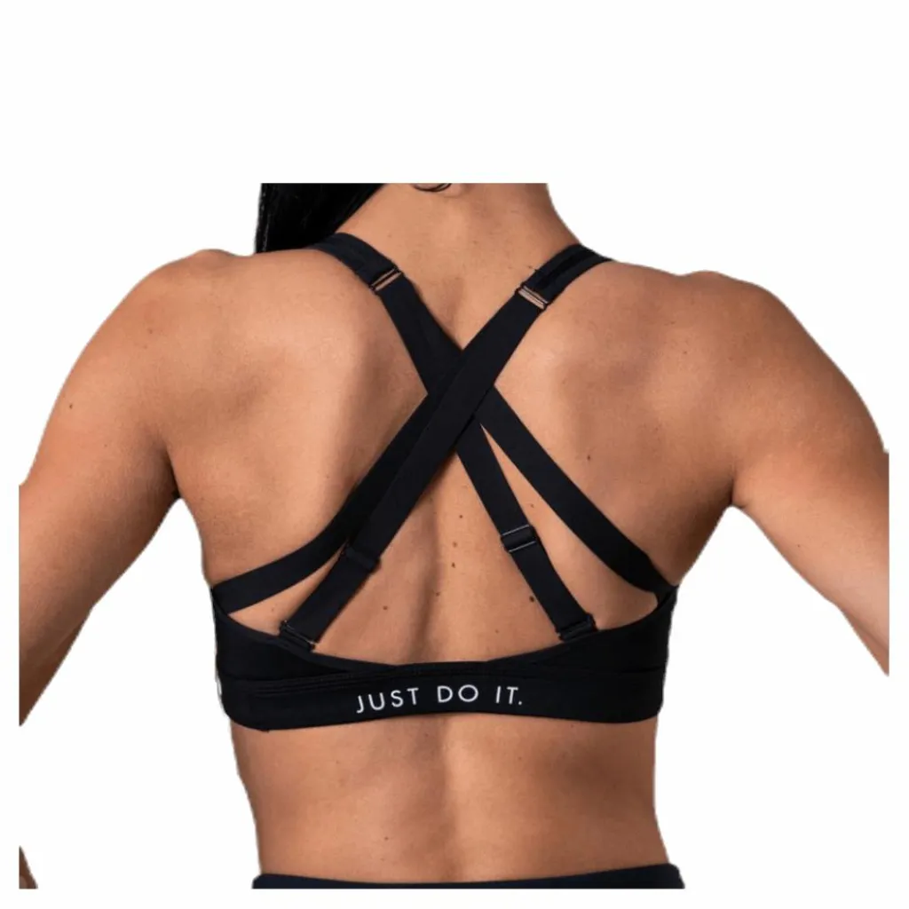 Nike Impact Strappy Bra Grx White/Black* Sport-Bh:Ar|Träning